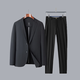Wirpta high-end brand ice silk sunscreen suit suit for men in summer, light weight, waffle breathable two-piece business suit, navy two-piece suit (pay attention to height and weight) L 175 (suitable for 125-145 Jin Jin equals 0.5 kg)