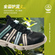 ANTA children's sandals, boys' shoes, 2026 summer new outdoor water and land tracing shoes, Baotou anti-collision beach shoes, black/ice crystal green-2 33 size