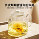 GLASSLOCK all-glass health kettle, fully automatic constant temperature tea kettle, heat preservation all-in-one office home mini small one-person kettle, all-in-one flower tea kettle, free glass tea drain + stew pot - 1.2L customized model