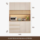 Mi Xin Pet Home Antique Solid Wood Sideboard Against the Wall Integrated Multi-Function Storage Cabinet Wine Cabinet Guest Restaurant Chinese Tea High Cabinet E Model Length 160cm Cream White + Oak Double Door