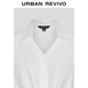 UR2025 new autumn women's fashion casual V-neck pleated blouse shirt UWM250097