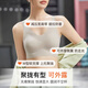 Modal beautiful back underwear 2025 new small breasts gathered season thin cross vest integrated bra Black - single piece M (85-105Jin [Jin equals 0.5 kg]