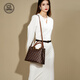 LMK French LMK brand light luxury women's bag handbag middle-aged women's crossbody bag sends mother birthday gift atmospheric brown [March 8 Women's Day gift practical gift gift sends