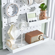 Three-aquatic tiger round hole hole plate accessories 3m hole distance wall hanging rack parts display decorative hook storage clip 9923 multi-function rack