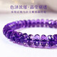 Etcol Natural Uruguayan Amethyst Abacus Bead Bracelet Women's Faceted Wheel Bracelet as Valentine's Day Gift for Girlfriend and Wife Boutique Grade Faceted Amethyst-8mm