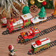 Jihu Christmas Electric Train Track Auto Toy Boy Boy Set Simulation Hochgeschwindigkeitsschiene Kinder Retro Dampfzug Fernbedienung Version Weihnachtszug Upgrade Rauch Elliptische Schiene Ladeversion Super Long Track + Szene Paket + Ladevorgang