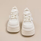 NOSSKISS luxury high-end brand shoes for women 2025 new small height-enhancing thick sole versatile sports and casual white shoes red 37