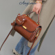 ANYSMIC Bag Women's Bag Luxury Brand New One-Shoulder Crossbody Bag Women's 2025 New Genuine Leather Light Luxury Style Handbag Women's Coffee Color