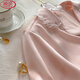 
LangSha (LangSha) ice silk pajamas for women in spring and summer thin cool shorts ins sweet lace lace home clothing set YFY-9904 [high-quality silky fabric] M [recommended 80-100Jin [Jin equals 0.5 kg]]