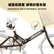 Folding bicycle for adult men and women ultra-light portable bicycle variable speed shock absorbing commuter scooter trunk [No installation] Single speed - spoke wheel - black 22 inches [suitable height: 150-175cm]
