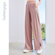 Traje de yoga de fansheng casual y de combate suelto y ligero que desplazan los delgados pantalones solar al aire libre pantalones rectos mujeres f15917 Islandia Gray M