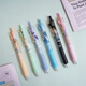 UHFQ Mermaid Falls New Blind Box Pen Creative Cartoon Cute Ins High-Precision Press Neutral Pen Quick Dry Black Water X-6174 Time Agent Blind Box Pen Random 6 0.5mm 0.5mm x Single