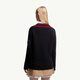 Moncler Frauen mit V -Ausck -Baumwoll- und Wolle -Mischpullover - Marine Blue S
