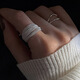 
AINILA (AINILA) multi-layered line wrap ring for women with minimalist and cold style personalized fashion S925 silver plated JZ6628 adjustable opening