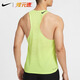 耐克（NIKE）煋元速dri-fit adv专业男子跑步风洞马拉松透气速干背心 草绿色 FN4232-736 L