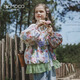 
Mamimaca MOMOCO Girls' Jacket 2025 Autumn Children's Clothing Fashionable Full Print Children's Jacket 130 Full Print