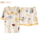 Modal Sommer kurzärmeligte Pyjamas Anzug für Frauen süße 200 Jin [Jin gleich 0,5 kg] Home Clothing Fett MM Großgröße Sommer loser Prinzessinstil Koreanische Version KNC3519 M