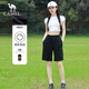 骆驼女装短裤夏季新款重磅棉感运动中裤宽松透气休闲五分裤子