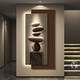 Mopai (Mopai) stone running entrance decoration painting modern light luxury meaning good corridor hanging paintings into the door LED luminous lamp painting murals stone running A model 60*120cm48*12048*100 plug-in model