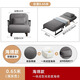 SOXW德国沙发床折叠床躺椅午睡办公室单人床两用电脑椅子家用午休 【65cm 】深灰色-送1抱枕