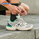 Dickies casual shoes men's shoes 2025 summer new breathable dad shoes men's mesh shoes heighten shoes running sports shoes men white green blue 42 (size is small, it is recommended to take a larger size)