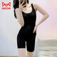 
Catman (MiiOW) summer cold-sensing clothes and hip-lifting pants underwear for women's onesie tights with chest pads and body comfort without traces. Snowflake ice-sensing clothes S2353# black L 101-116Jin[Jin equals 0.5 kg]