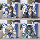 Ark of Tomorrow, Luosen Chongyue Amiya Dormitory Nap Sofa Pillow Bedside Bedside Backrest Cushion Pillow D1047 XiQ 45cm*45cm Pillow core with centimeters + double-sided picture