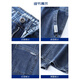JEEPSPIRIT blue jeans men 2025 summer thin loose straight men's pants high-end wash elastic long trousers men's 702B blue 30