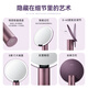 AMIRO Light Makeup Mirror with Light LED Smart Makeup Mirror HD Fill-in Light Makeup Mirror Desktop Mirror Christmas Gift for Girls O2 Haze Purple