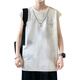 
nasawassup summer sleeveless T-shirt for boys, high school and junior high school students thin sports vest teenagers pink vest top 9227 purple (single vest) quality assurance L 90-110Jin [Jin equals 0.5 kg]
