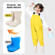 Children's waders, outdoor play water clothes, catching fish and catching sea, half-length waders, suspenders, one-piece shoes, waterproof beach, 27 shoes, 17:5cm