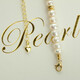 
Sugar cat Doudou freshwater pearl necklace simple collarbone with golden baroque beads summer yen neck T-shirt matching white