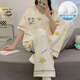 Chuangjingyi chose pajamas with chest pads for women in spring and autumn short-sleeved trousers for winter cute cartoon suits for summer sweet ladies home clothes XYL-9207# [with chest pads] M [85-100Jin[Jin equals 0.5 kg]]
