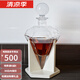 爱普登水晶玻璃威士忌酒樽套装洋酒瓶酒壶醒酒器酒瓶酒杯酒具套装 15868(850ml)