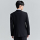 Angel Bird Fashion Double Breasted Suit (Top) Men's Double Slit Straight Suit KEBB251010S Black 48A