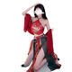 
Sexy underwear sexy Hanfu cheongsam uniform on bed seductive seductive passion set women seductive fairy suit 1049 red XXL