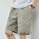 Tommy Sport American Tommy Tommy Forts de cinco puntos Hombres de verano Algodón puro de algodón puro Men Versátiles Versátiles Pantalones de playa sueltos Men 9215 Verde M (recomendado 100-120 Jin [Jin iguala 0.5 kg])