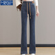 
Modal elastic waist jeans women's 2025 summer new high-waist stretch slim fit and fashionable bell-bottom pants MX-10-5010_Blue 8592[model] Regular 2XL Recommended 130-140