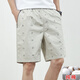 Tommybull Amerikaner Tommy Tommy Männerarbeitshose Sommer Neue Pure Cotton Lose gerade Mode Casual Beachhose YBF9224 Khaki L 100-120jin [Jin ist 0,5 kg]