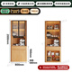 Menghuantes 2025 new ENF grade solid wood sideboard living room home wall-mounted integrated glass door wine cabinet storage storage cabinet 0.8*2.0 meters high two doors ENF grade all solid wood - does not include rail sockets