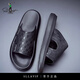 Salavvi Herren Sommer Neue modische und vielseitige weiche alleinige Strandschuhe für Männer tragen wasserdichte und geruchsichere Flip Flops Golfschuhe Schwarz 6189 43