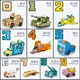 MPPMCK digital deformation robot super large digital deformation toy boy letter robot integrated birthday gift digital deformation [number 0-4] ​​integrated diamond
