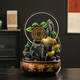 Drei-aquatischer Tiger fließendes Wasser und Geldverzierungen Feng Shui Wheel Fountain Desktop Dekoration Wohnzimmer Zirkulation Wasser Büro Schatztopf 6629 Senden Sie Atomizer Senden