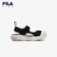 Fila Fila children's shoes children's sandals 2025 summer new river tracing shoes for boys and girls outdoor shoes trendy black/female pink-BP 31