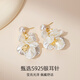 Qlady is suitable for summer holiday style earrings for women silver needle earrings 2025 new high-end light luxury earrings gift