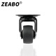 Zuobo casters, furniture universal wheels, mobile pulleys, soft tone wheels, 1-inch black flat universal wheels, 4 pieces