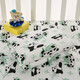 
European Emperor Bear Urine Sequestration Pad Baby Washable Class A Pure Cotton Waterproof Double-Side Large Bed Adult Child Menstrual Mat [Blue Flower Bear] Waterproof Washable 50*70 cm [One]