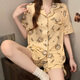 Carton japonais Pyjamas Ragbub pour femmes en été Shorts à manches courtes 2025 Nouveaux vêtements pour la maison étudiante douce et mignonne 14137 # Ragbub blanc [courte-manche + shorts + pantalon] m [75-100jin [Jin est égal à 0,5 kg]] toute taille
