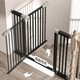 Guardage de l'escalier Porte de sécurité pour enfants garde-corps de porte de porte de porte de balustrade de baignade pour bébé clôture [audacieuse et épaissie] Largeur applicable 104-111cm 103 Hauteur [noir givré]