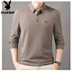 Playboy Spring and Summer New Counter Men's Long Sleeve Lapel Loose T-shirt POLO Middle-aged Business Casual Sweatshirt 9918 Navy [Long Sleeve] L 170 Suggestions 110-130Jin [Jin equals 0.5 kg]